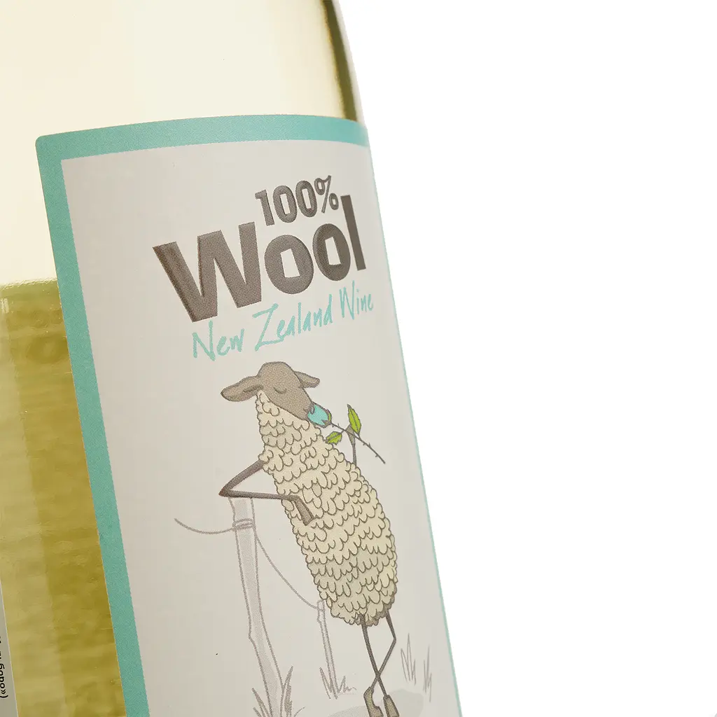 Вино 100% Wool Sauvignon Blanc Marlborough AOP біле сухе 0.75 л - фото 3
