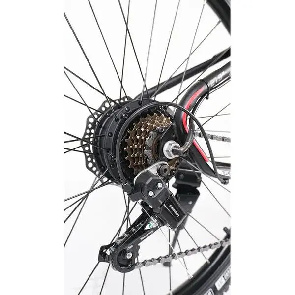 Електровелосипед Azimut Nevada 26 дюймів 500W 13Ah чорно-зелений - фото 3