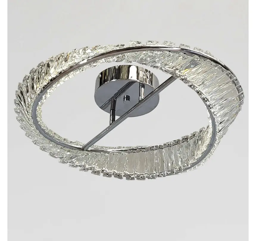 Кришталева стельова LED-люстра Artlight 562/500CH зі спіральним кільцем, хром, 58 Вт, від 10-18 м² - фото 2