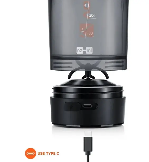 Шейкер спортивный электрический VOLTRX Gallium 600 мл Tritan Orange (Gallium_Orange) - фото 7