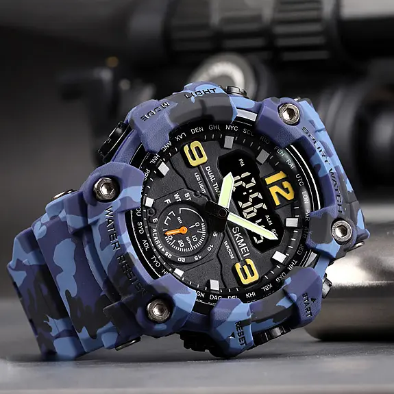 Наручные часы мужские 1637 Blue-Military Skmei acs0030661 - фото 4
