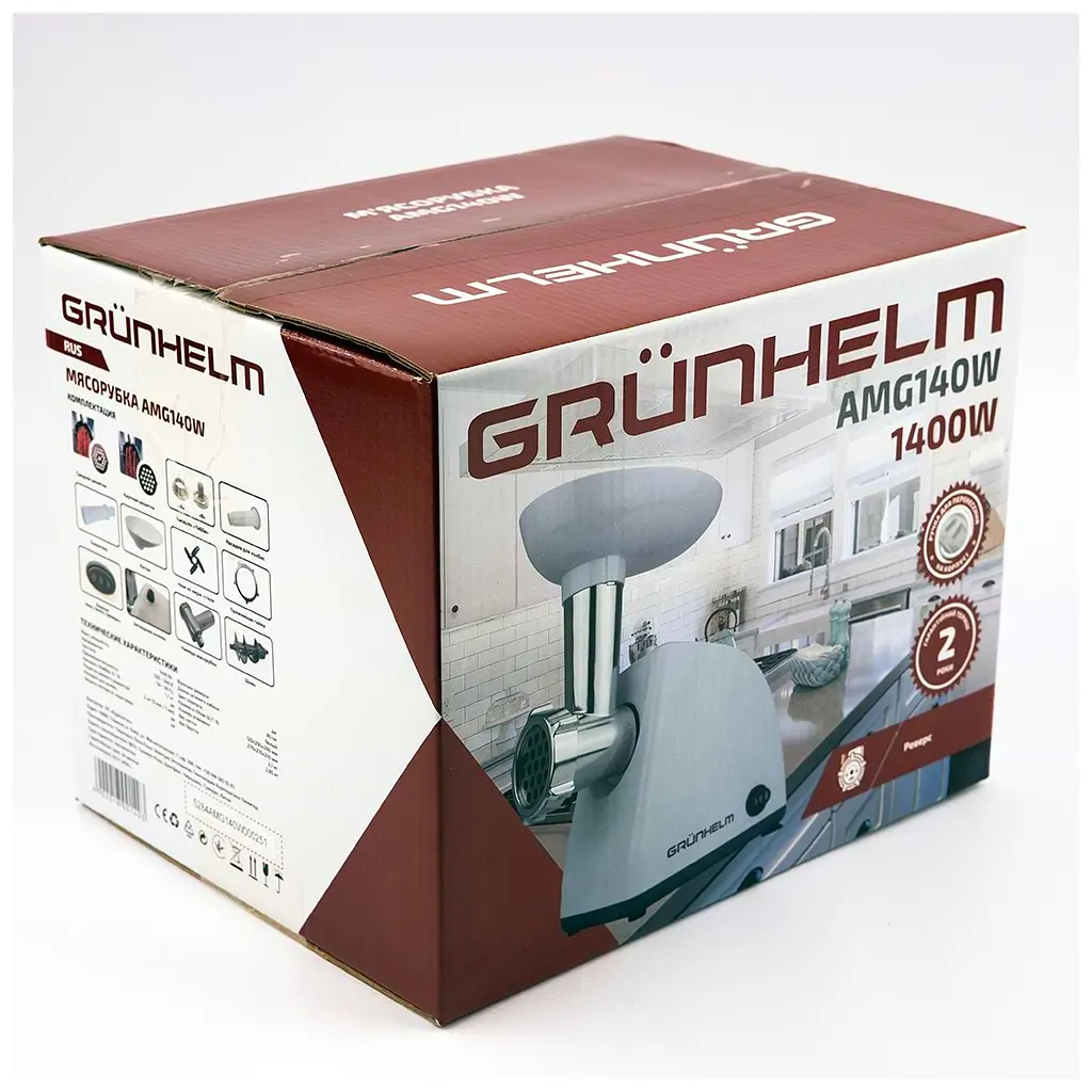 М'ясорубка Grunhelm AMG140W - фото 6