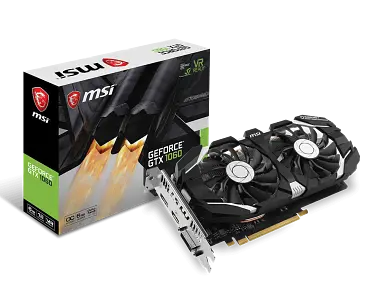 Відеокарта GeForce GTX 1060 6GB MSI OCV1 (GTX 1060 6GT OCV1) Б/В