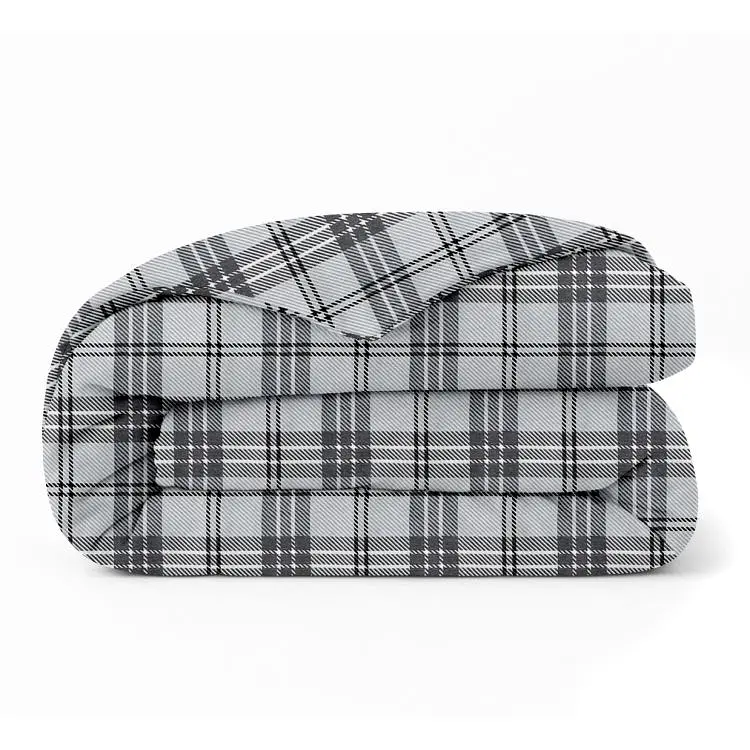 Підковдра полуторна фланель 160х220 BASALT TARTAN COSAS (4822052498743)