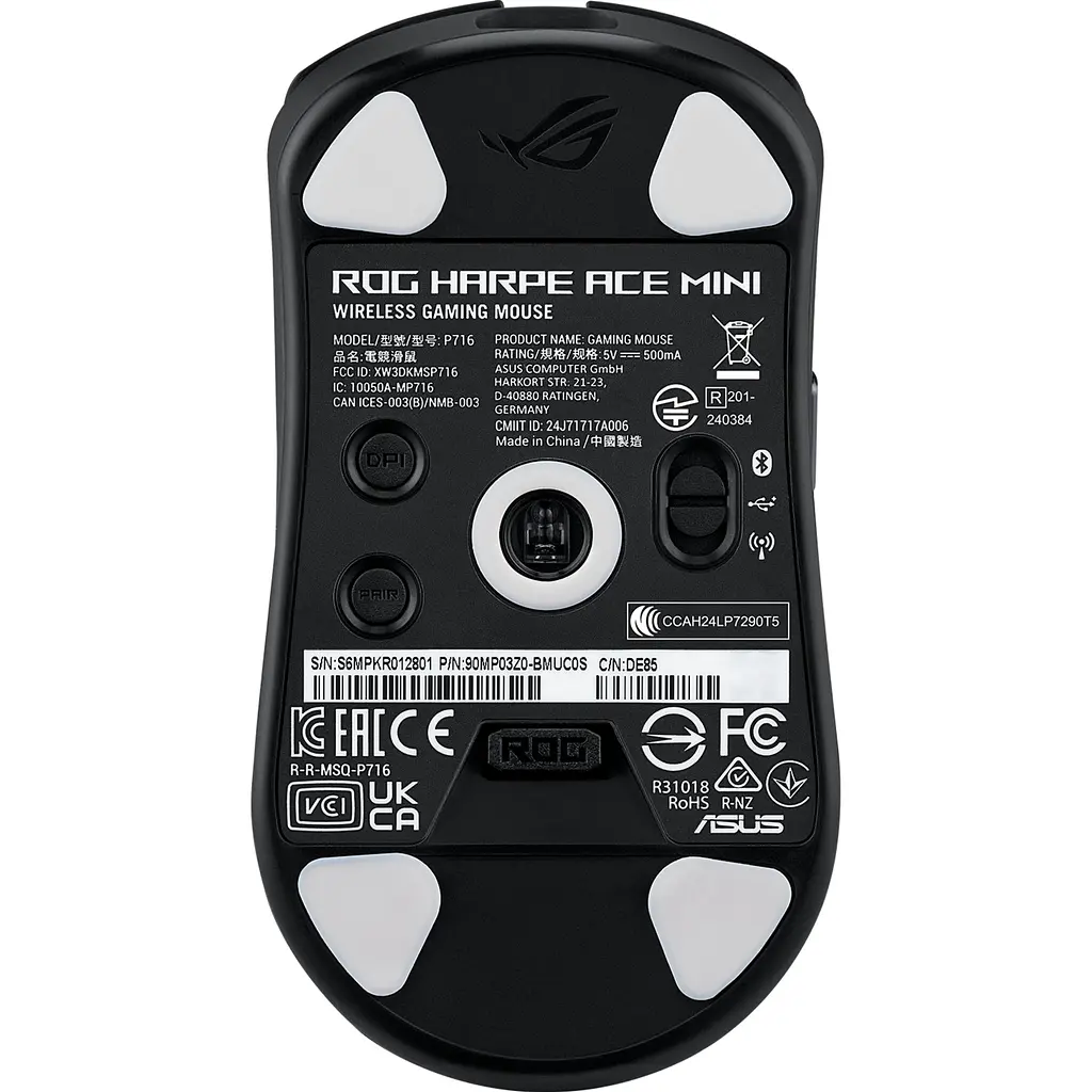 Миша Asus ROG Harpe Ace Mini Wireless Black (90MP03Z0-BMUA00) [116834] - фото 8