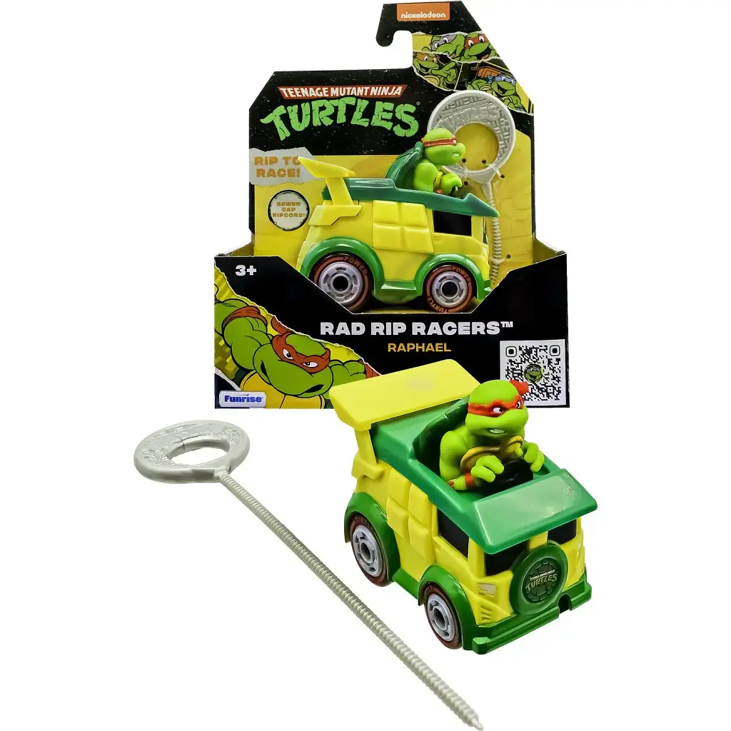 Машинка TMNT Funrise Черепашки-Ніндзя Гонщик з лаунчером Рафаель (71020) - фото 3