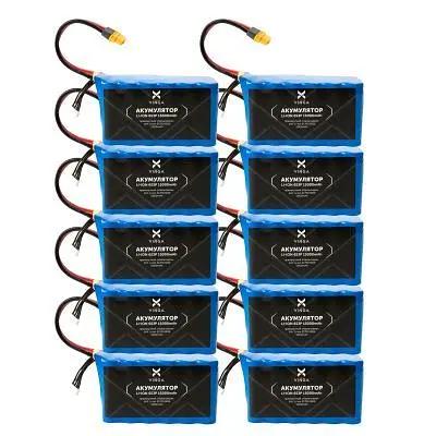 Акумуляторний блок Vinga Li-Ion 6S3P 15000 mAh коробка 10 шт (JHY Li-Ion 21700 5000 mAh) (V6S3P-10PCS-15000 mAh) - фото 2