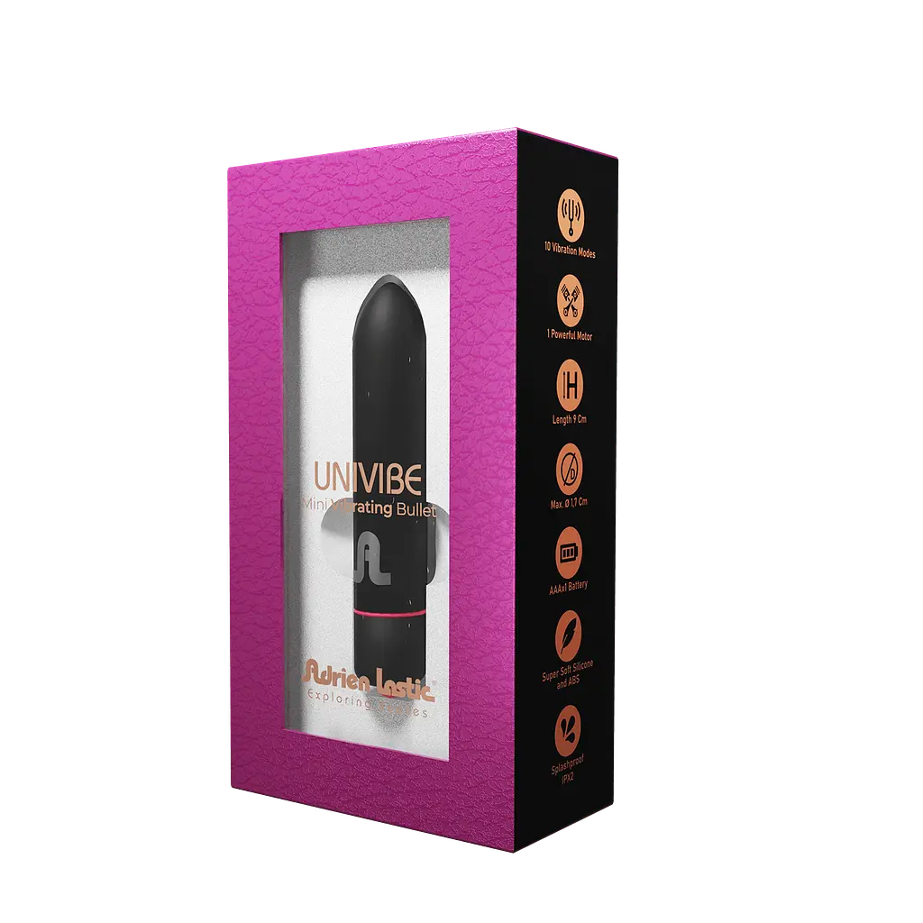 Віброкуля Adrien Lastic Univibe, 10 режимів роботи, силікон, на батарейках - фото 3