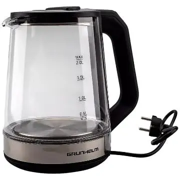 Электрочайник дисковый стеклянный Grunhelm EKG-2313 2л 1800 Вт - фото 2
