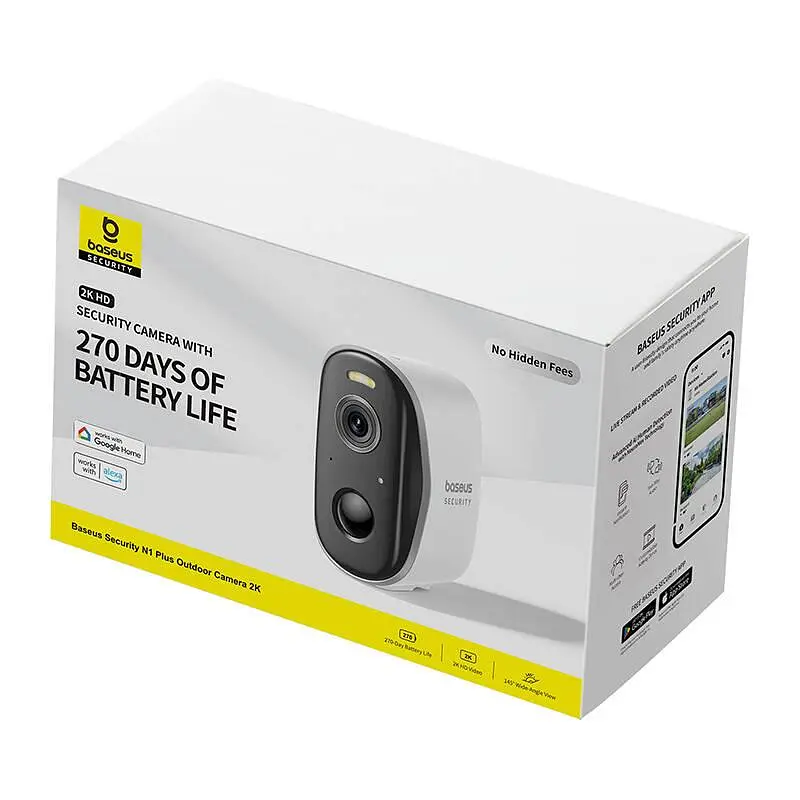 IP-камера відеоспостереження Baseus Security N1 Outdoor Camera 2K (S0ST002130) - фото 4