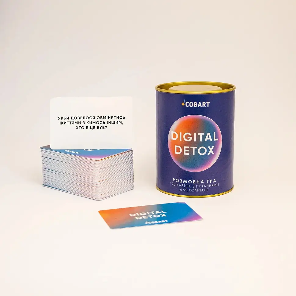 Карткова гра Cobart Digital Detox 125 карток з питаннями (CBRT-9993) - фото 2