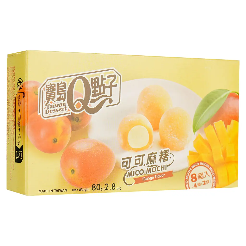 Тістечко моті Taiwan Dessert Cacao Mango Cream 80 г - фото 2