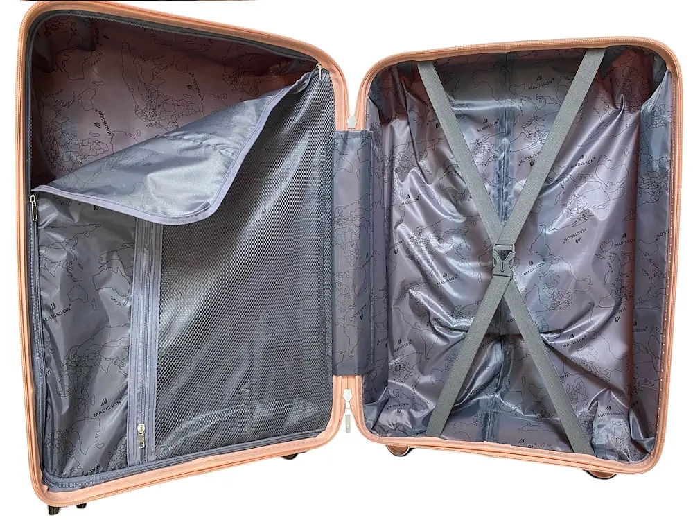 Валіза мала під ручну поклажу S Madisson Snowball 51103 поліпропілен Персиковий - фото 2