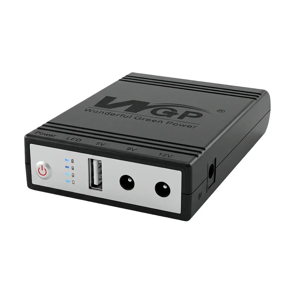 Комплект Mini UPS з блоком живлення: джерело безперебійного живлення Mini UPS WGP UPS1032 Black 10400mAh 5V/9V/12V, Li-ion 4*2.6Ah, для роутера і оптичного термінала та блок живлення SPF-1202B 12V/2A (24W) (42-00261) - фото 2