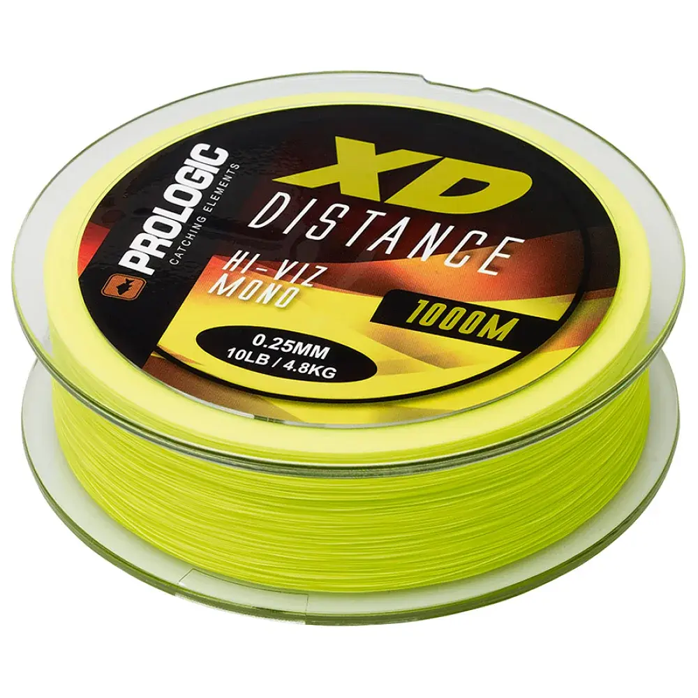 Леска Prologic XD Distance Mono 1000 м 0.28 мм 5.60 кг 12Lb Hi-Viz Yellow - фото 2
