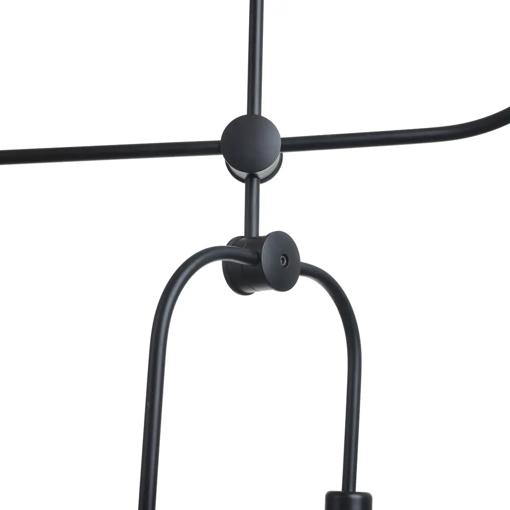 Люстра потолочная Brille Brille E27 60W BK (BL-943C/4) - фото 3