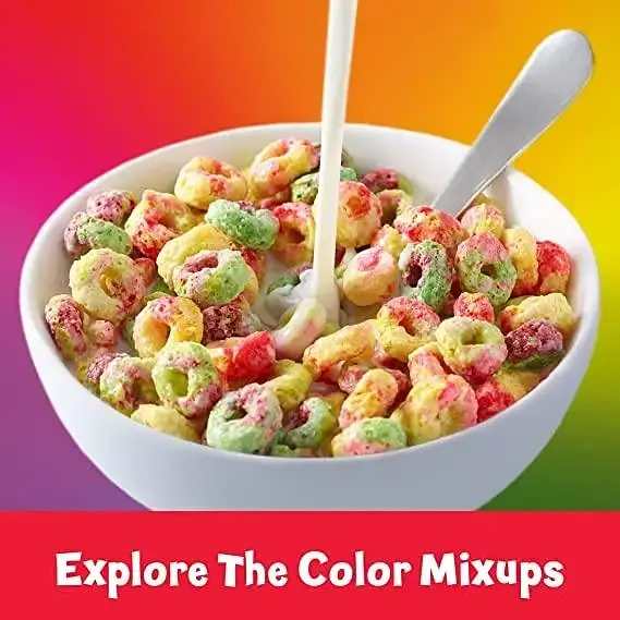 Сухий сніданок Kellogg's Froot Loops Berry-licious Willy Wonka Cereal 348g - фото 2