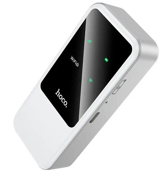 Портативный 4G роутер Hoco HI42 Wi-Fi 6 8 часов автономной работы SIM-карта - фото 3