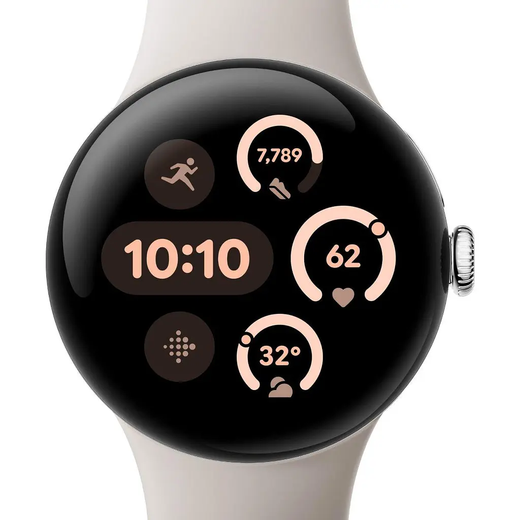 Smart Watch Google Pixel Watch 3 41mm Bluetooth / WiFi Polished Silver/Porcelain Band Global - фото 2