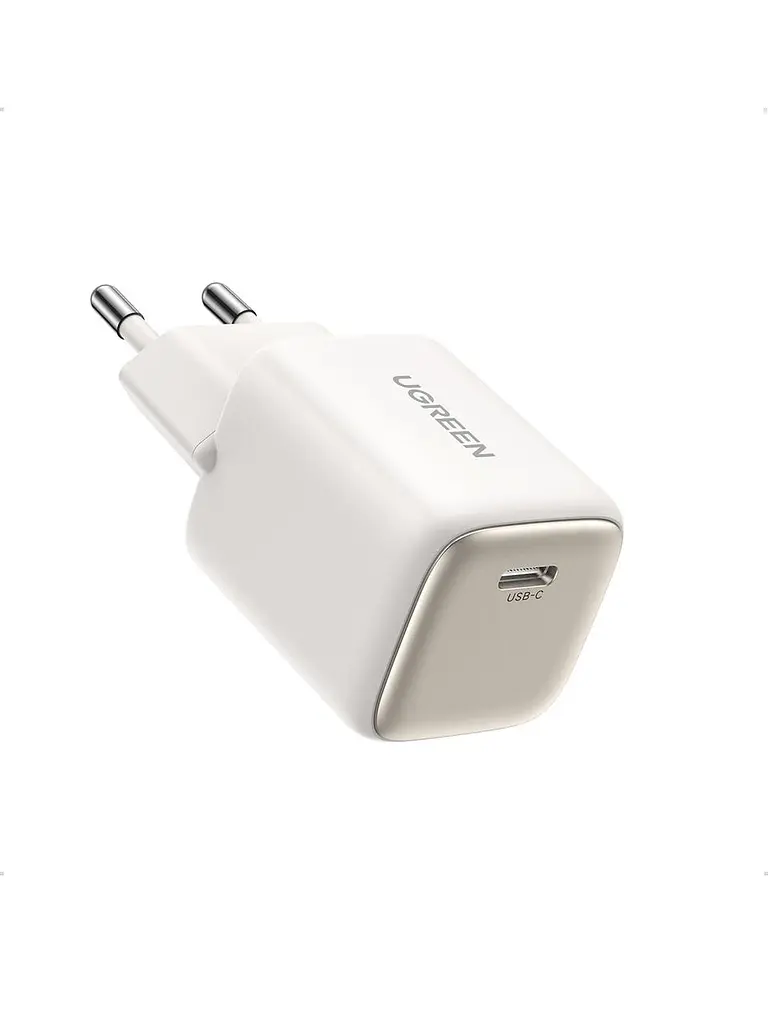 Блок зарядного адаптера Ugreen CD319 Nexode Mini 1 USB-C 30 W PD GaN (15326) белый - фото 3