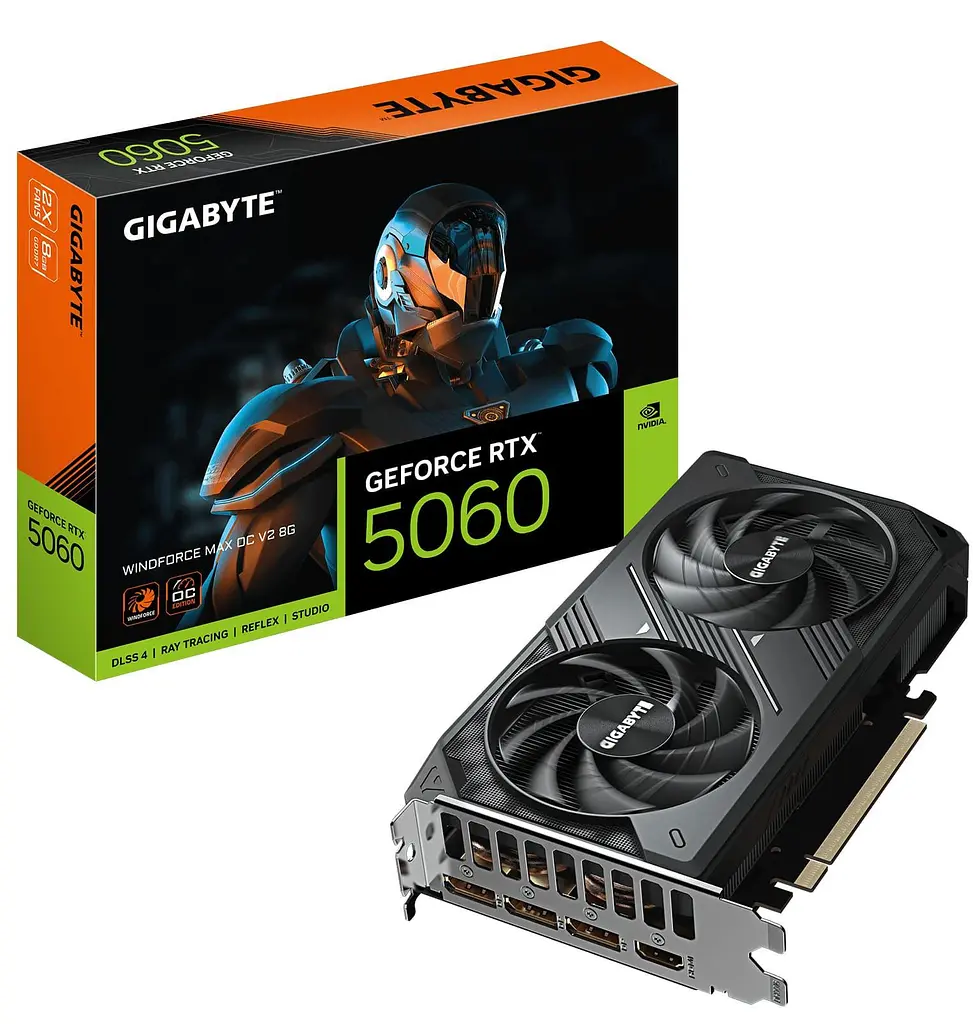 Відеокарта GIGABYTE RTX 5060 8G WINDFORCE MAX OC V2 (GV-N5060WF2MAX OCV2-8GD) (GDDR7, 128 bit, PCI-E v5.0 x16) - фото 10