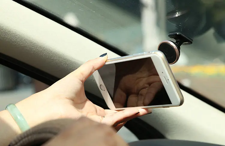 Магнітний автомобільний тримач для смартфона Baseus Car and Desk Holder Magnetic 360 Rotation Сріблястий (90400940) - фото 6
