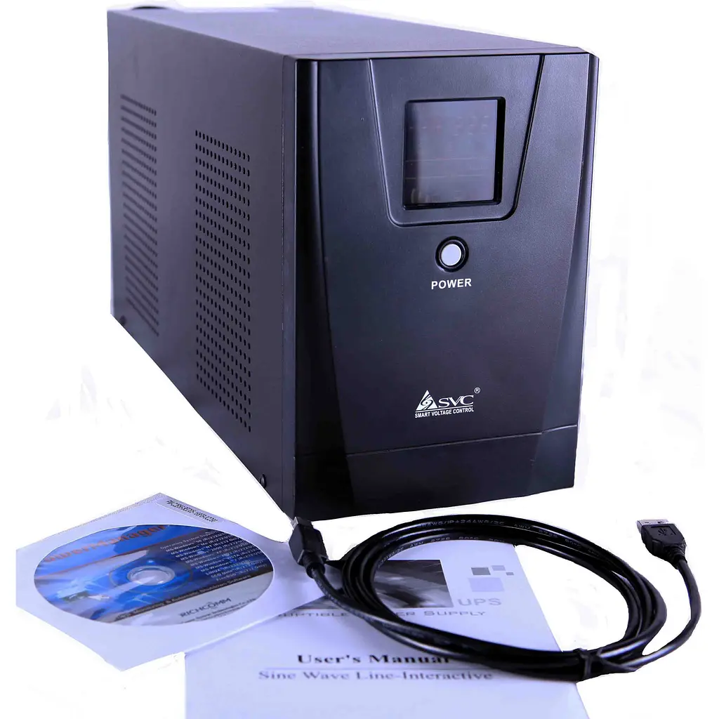 Источник бесперебойного питания [ИБП] SVC SL-2KS-LCD 2000VA [108204] - фото 4