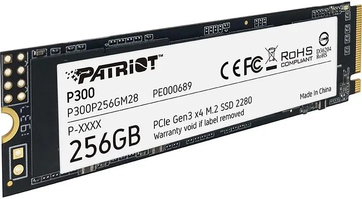 Швидкісний ссд-накопичувач Patriot P300 256 GB SSD M.2 NVMe 2280 PCIe 3.0 3D TLC P300P256GM28 - фото 3