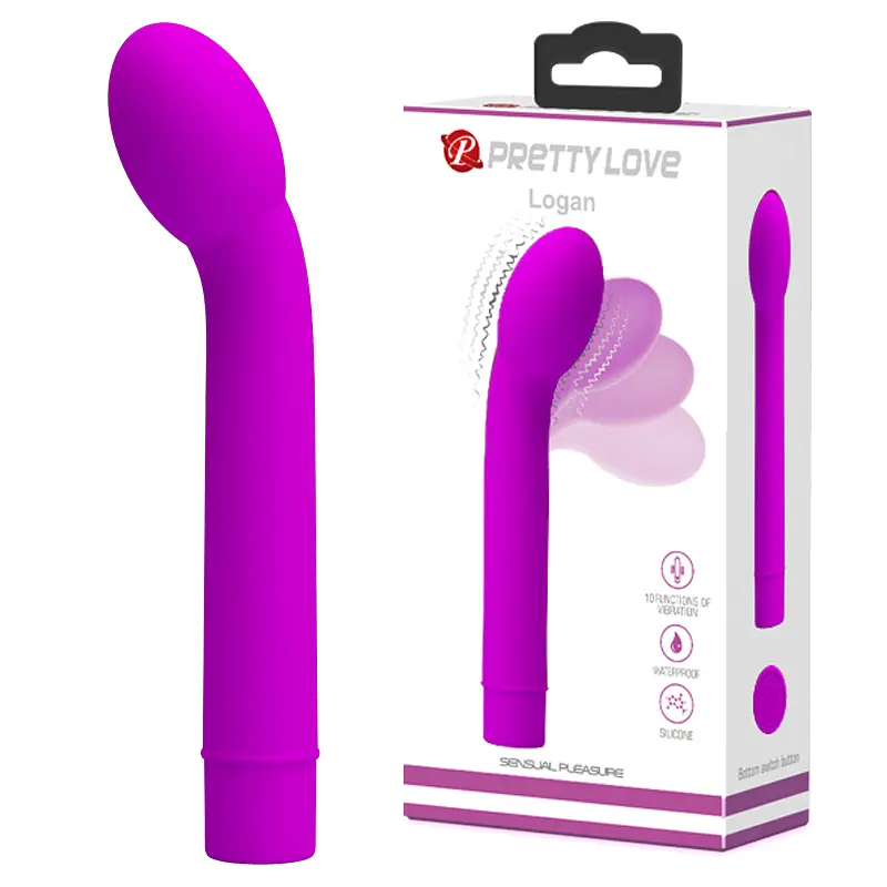Вібратор для точки G Pretty Love Logan Vibrator Purple Baile BI-014764 91528