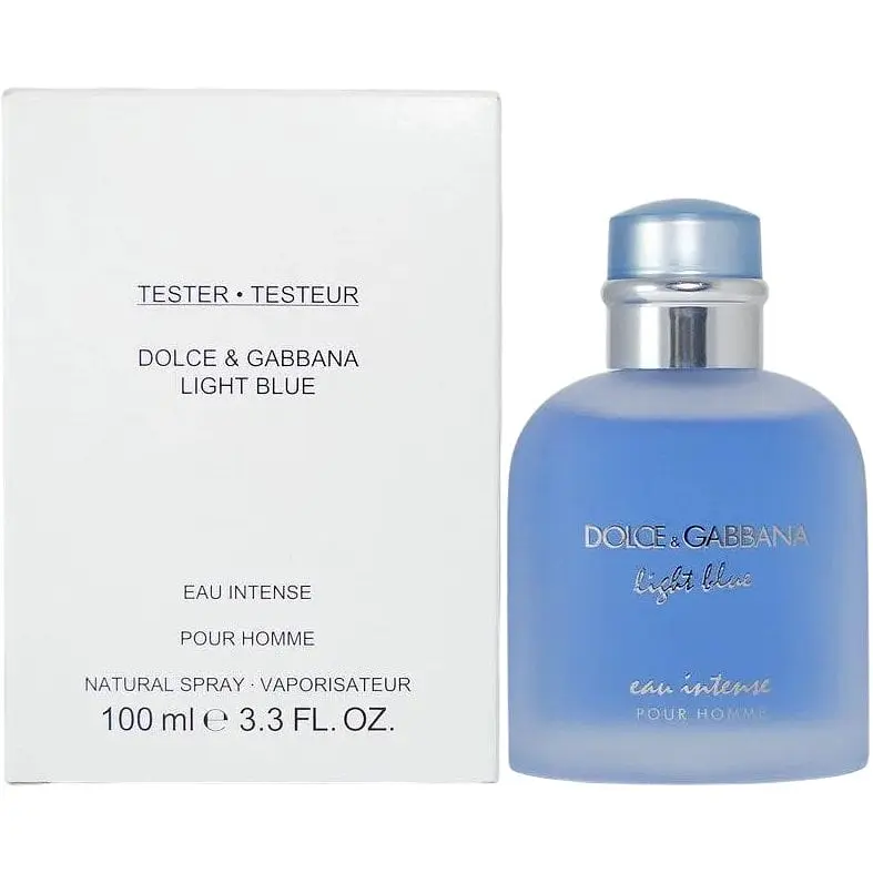 Парфумована вода тестер Dolce & Gabbana Light Blue Eau Intense Pour Homme 100 мл