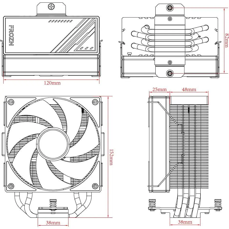 Кулер для процесора ID-Cooling Frozn A410 Black (FROZN A410 Black) - фото 7
