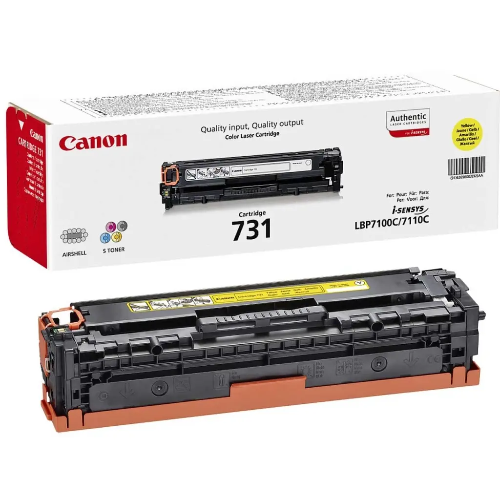 Картридж Canon 731 жовтий, для LBP7100/7110 (6269B002)