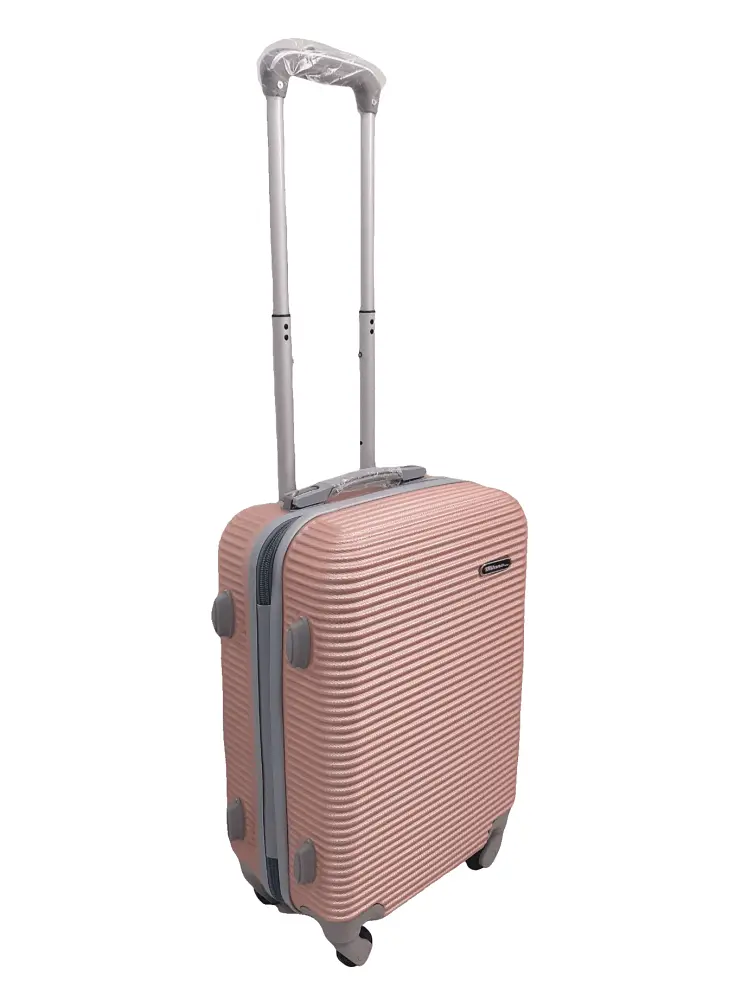 Валіза маленька S ABS-пластик Milano bag 004 56,5×39×24см 40л Рожеве золото - фото 2