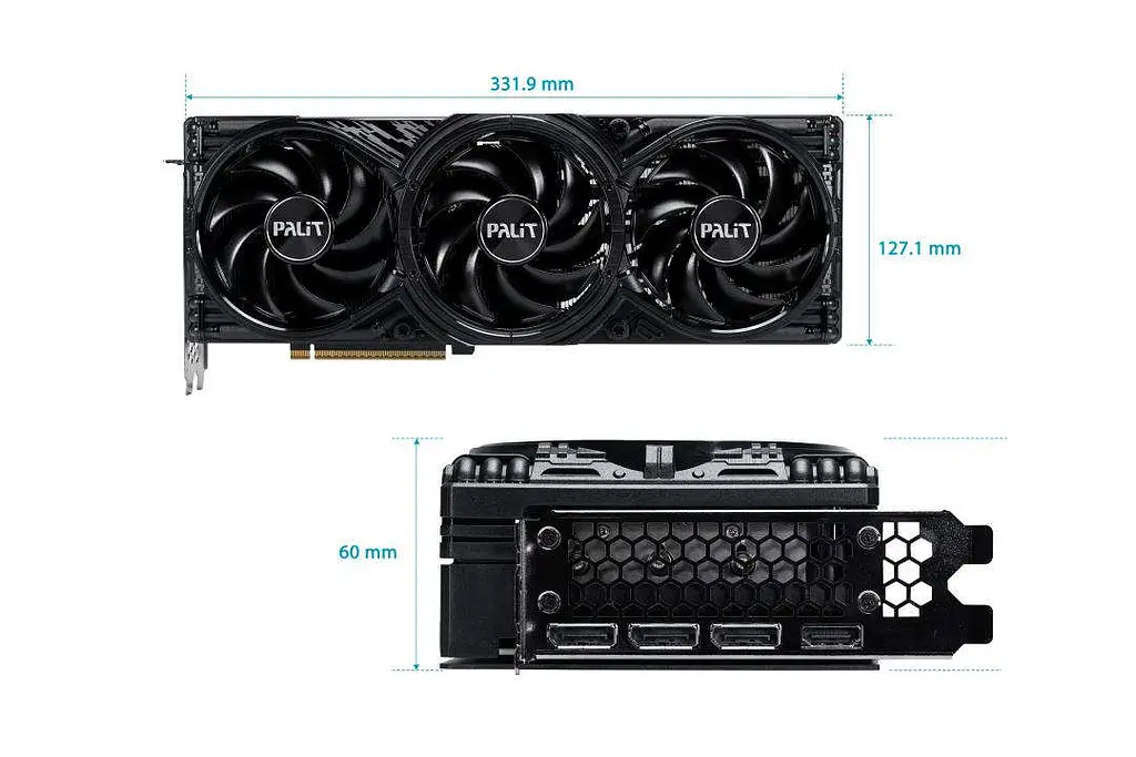 Відеокарта Palit GeForce RTX 5080 GamingPro (NE75080019T2-GB2031A) - фото 9