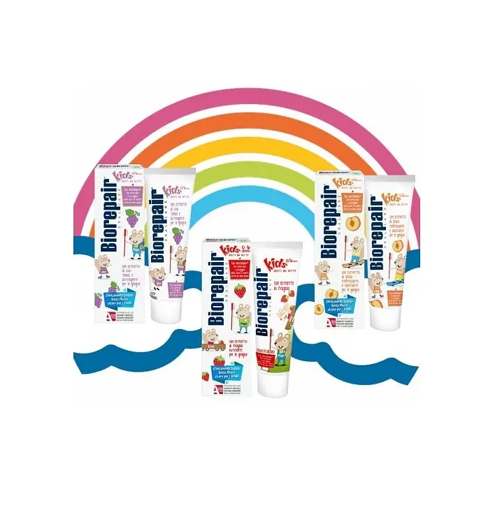 Комплекс Веселка смаків - Дитяча зубна паста Веселе мишеня всі смаки BioRepair - фото 2