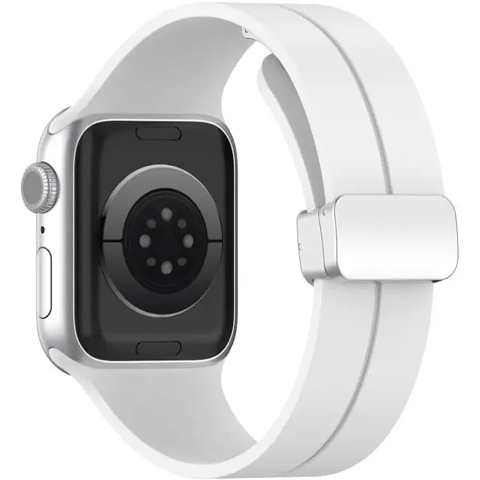Ремінець DK CDK для Apple Watch 40mm (Series 4 / 5 / 6 / SE1 / SE2) Silicone Sport Magnetic (017247) (white / - фото 2