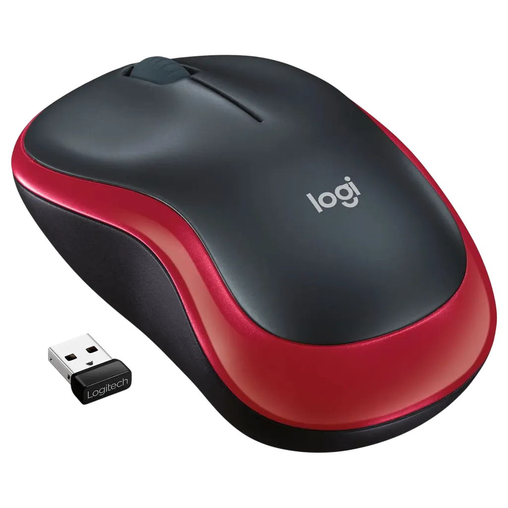 Миша бездротова Logitech M185 Red (910-002240) - фото 5