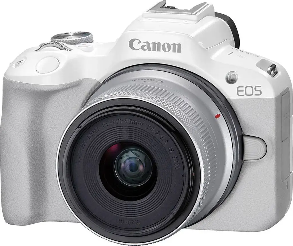 Бездзеркальний фотоапарат Canon EOS R50 Kit RF-S 18-45mm f4.5-6.3 IS STM White (5812C013) [88977] - фото 2