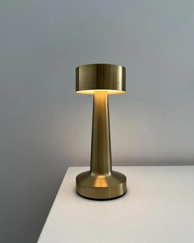 Настільна лампа з акумулятором Goldlux 328007 Simply LED 2700K+4000K+6500K IP20 золота - фото 3