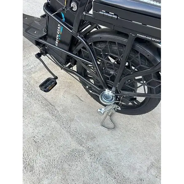 Электровелосипед Green Giant U18" 600W 48V 18Ah + грузовой усиленный багажник черный - фото 11