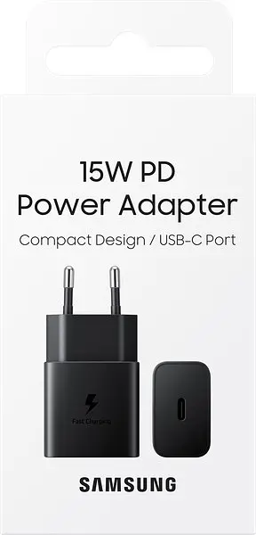 Сітчасте зарядне пристрій Samsung 15W Power Adapter (w/o Cable) - Чорний (EP-T1510NBEGEU) (6972210) - фото 3