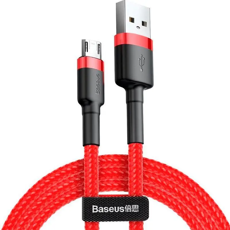 Кабель Baseus Сафули Cable USB to Lightning 2.4A 2m CALKLF-C09 Red - фото 6