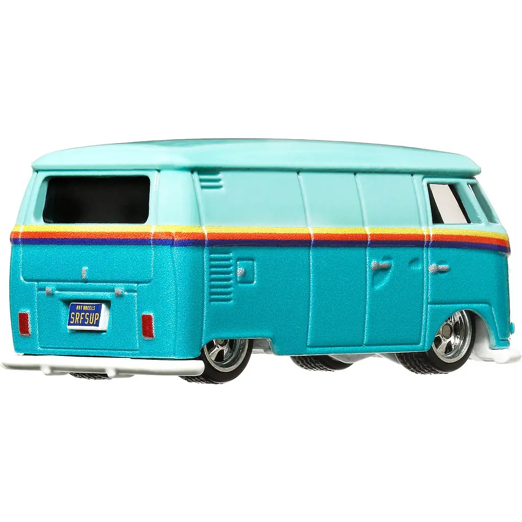 Колекційна модель машинки Hot Wheels Преміальні автівки Volkswagen T1 Panel Bus бірюзова (GJT68/HKF18) - фото 4