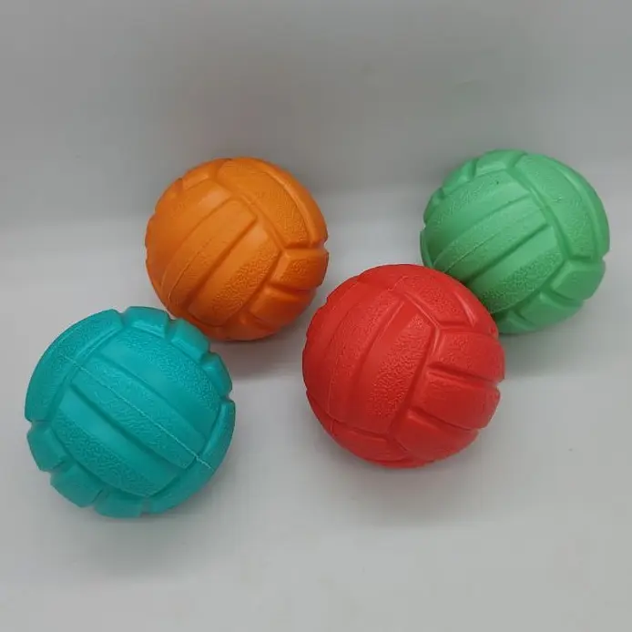 Великий волейбольний м'яч для собак зі звуком Bonny TPR Pet Teething Dog Chew Toy, L Червоний - фото 2