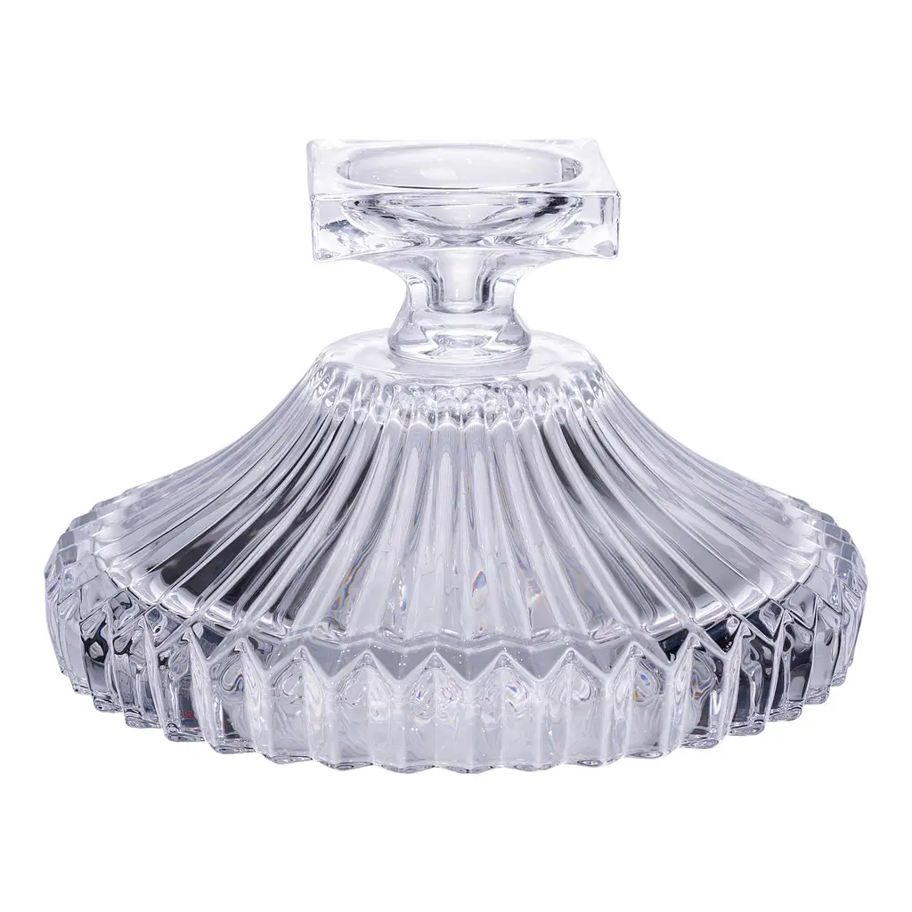 Фруктовниця скляна на ніжці Ø29 см Прозорий Yiwu HP-19-139RB - фото 4