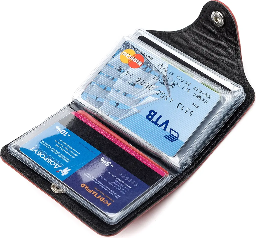 Шкіряна візитниця SHVIGEL 7.5х10.5 см acs0015977 - фото 3