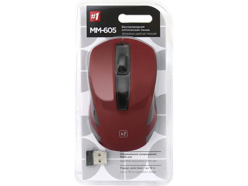 Миша Defender MM-605 Red (52605) - фото 3