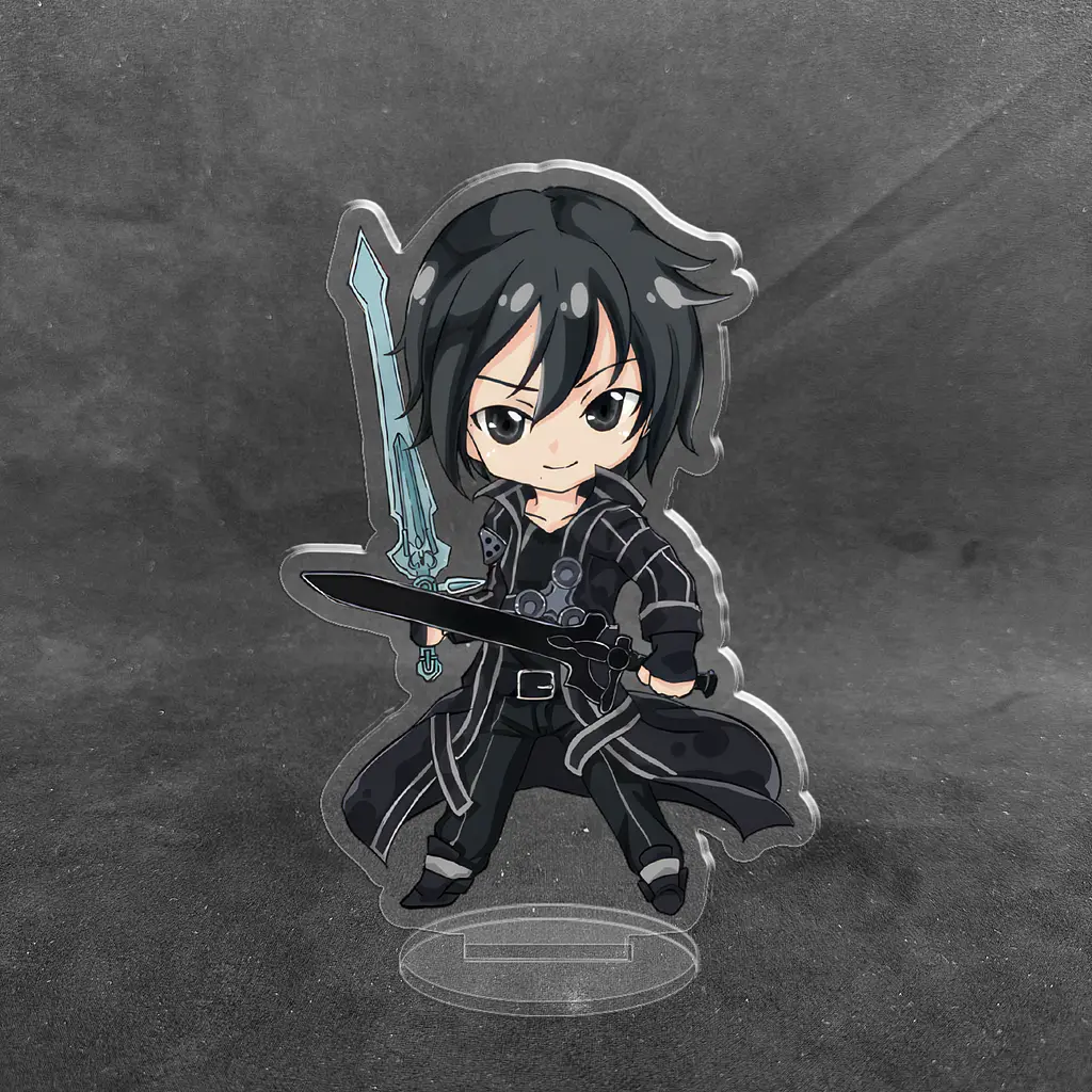 Акрилова колекційна фігурка Аніме: Чібі Chibi Sword Art Online, Майстри Меча Онлайн SAO Кіріто 10 см