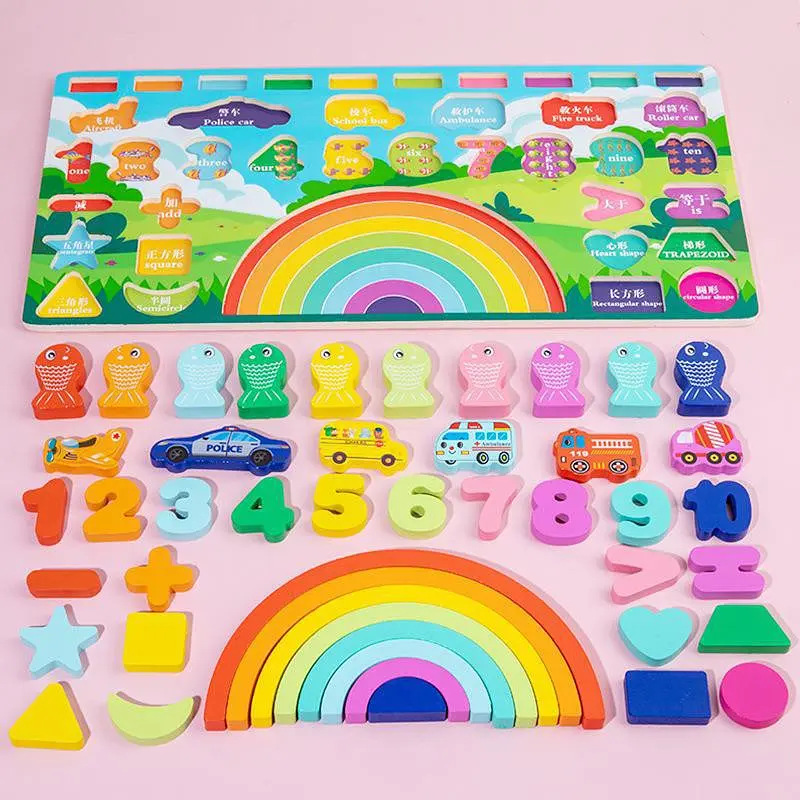 Деревянная игрушка Центр развивающий MD 1647 рыбалка, цифры, слова укр/рус - фото 6