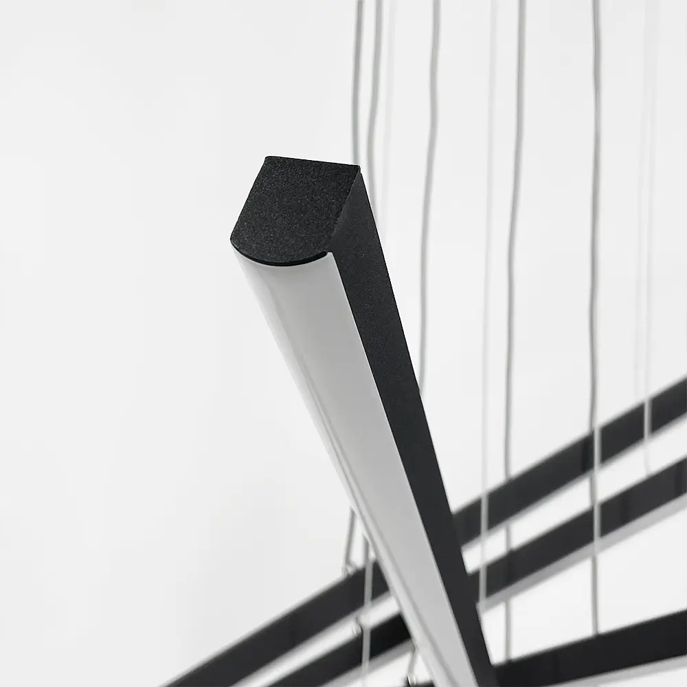 Черная каскадная Led люстра Ø 101 см | Ст. A 55069-1000 BK | Line F - фото 2